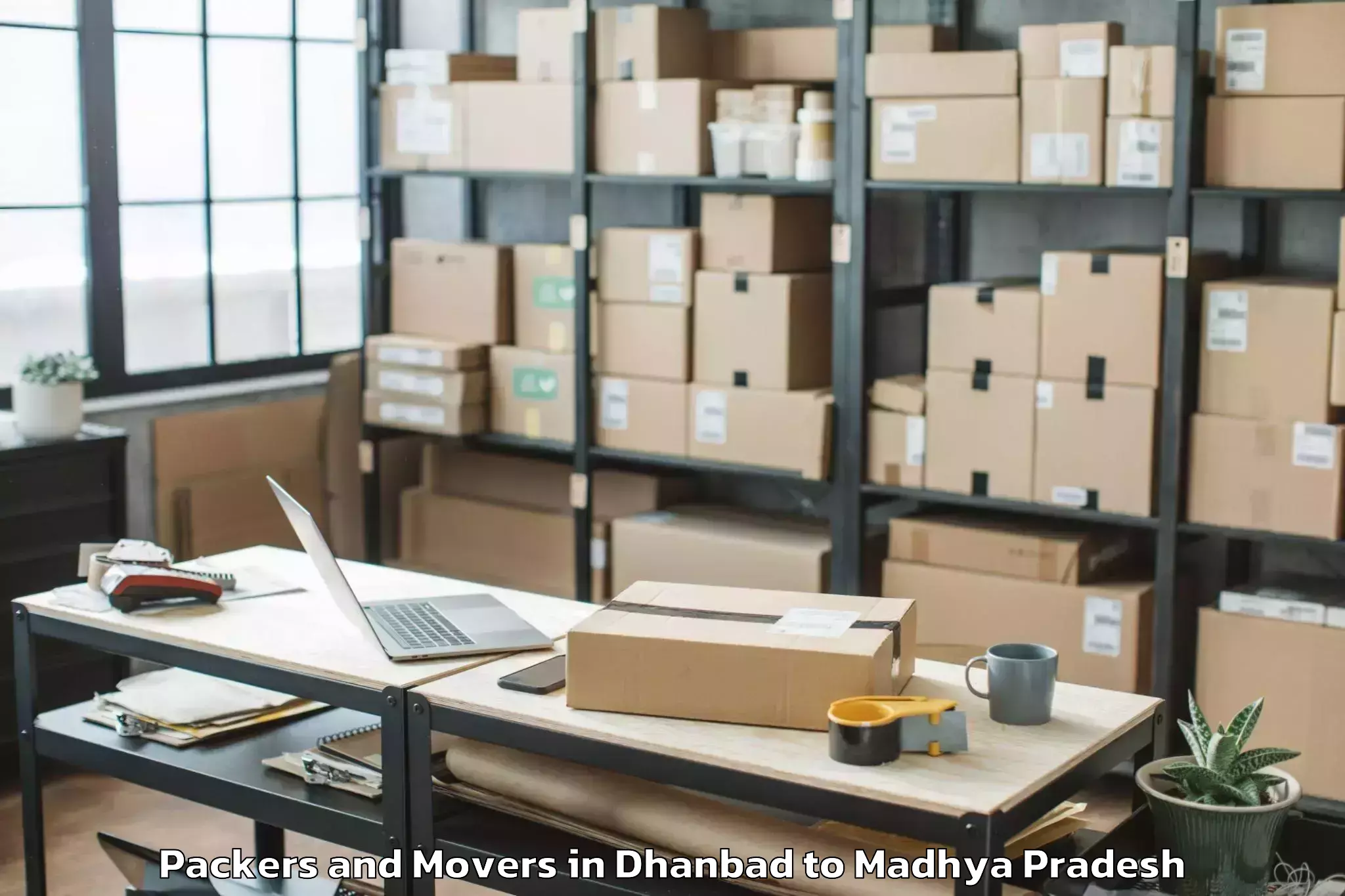 Dhanbad to Mahidpur Packers And Movers Booking